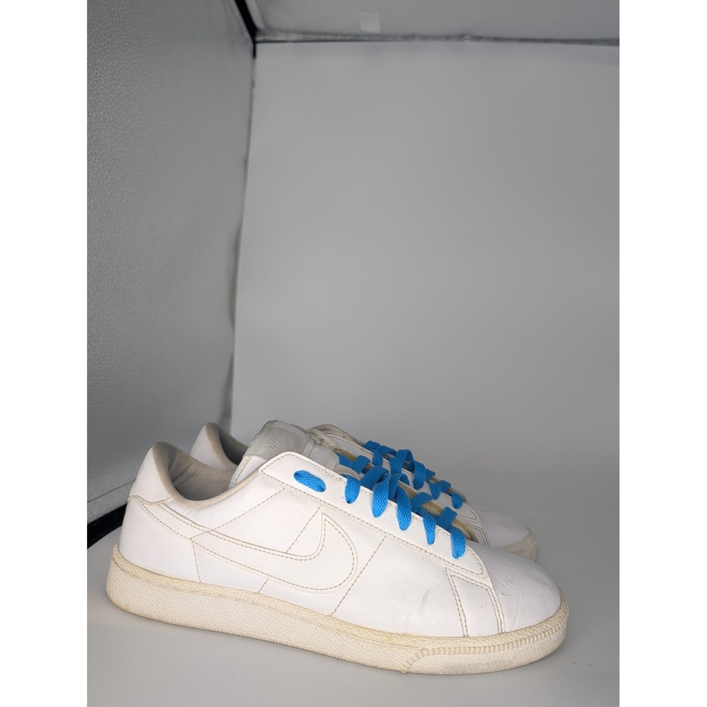 Nike Court Royale 2 Low White Leather Blue Lace Sneakers Women 9 CU9038-100 - Picture 2 of 6